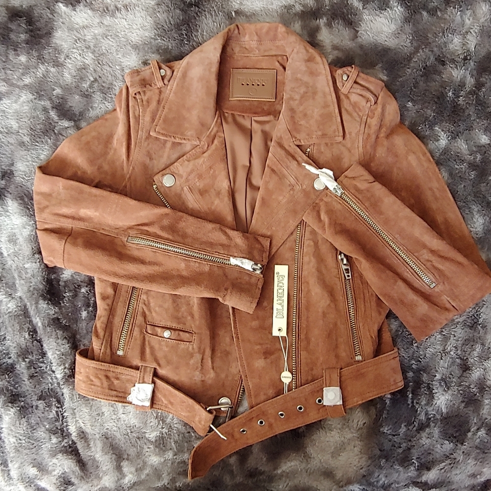 Blank NYC suede Moto jacket